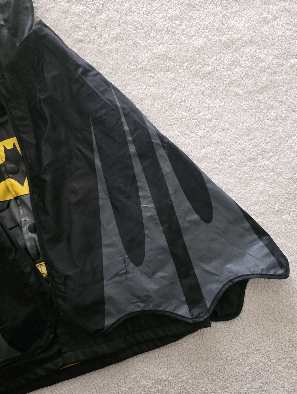 Western Chief Batman Everlasting Raincoat, Toddler Size 4T, GUC - Black - Picture 6 of 14